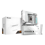 GIGABYTE X870 AORUS STEALTH ICE Motherboard - Supports AMD Ryzen 9000 CPUs, 16+2+2 Phases Digital VRM, up to 8200Hz DDR5 (OC), 2xPCIe 5.0 + 2xPCIe 4.0, Wi-Fi 7, 5 GbE LAN, USB 4