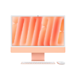 Apple iMac Apple M M4 59.7 cm (23.5") 4480 x 2520 pixels All-in-One PC 16 GB 512 GB SSD macOS Sequoia Wi-Fi 6E (802.11ax) Orange