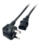 EFB Elektronik EK539.3 electriciteitssnoer Zwart 3 m Netstekker type D C13 stekker