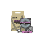 Epson C53S672101/LK-4UBP DirectLabel-etikettes violet on black 12mm for Epson LabelWorks LW-C 410