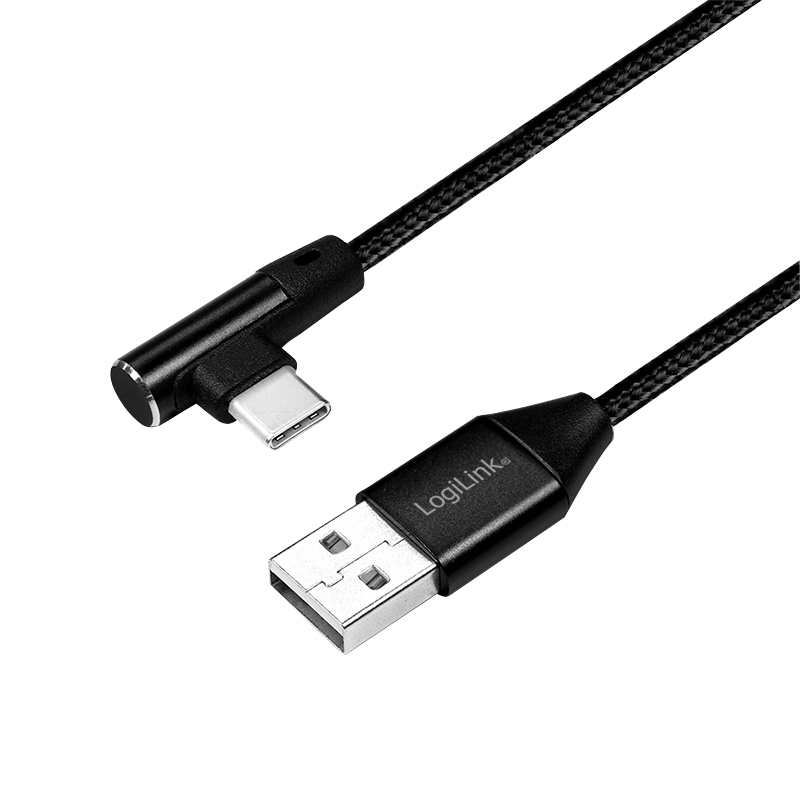 Image of LogiLink CU0138 USB cable 1 m USB 2.0 USB A USB C Black