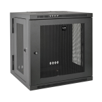 Tripp Lite SRW10US SmartRack 10U Low-Profile Switch-Depth Wall-Mount Small Rack Enclosure, Hinged Back