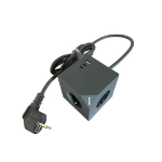 Microconnect MC-CUBE015USBMAGNETIC power extension 1.5 m 3 AC outlet(s) Grey