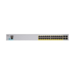 Cisco Catalyst 2960L-24PQ-LL Network Switch, 24 Gigabit Ethernet PoE+ Ports, 195W PoE Budget, four 10 G SFP+ Uplink Ports, Fanless Operation, Enhanced Limited Lifetime Warranty (WS-C2960L-24PQ-LL)