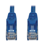 Tripp Lite N261-015-BL Cat6a 10G Snagless Molded UTP Ethernet Cable (RJ45 M/M), PoE, Blue, 15 ft. (4.6 m)