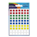 Avery Coloured Label Round 8mm Diameter Assorted Colours (Pack 10 x 560 Labels) 32-291