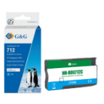 G&G NH-R00712C-Reman inktcartridge 1 stuk(s) Compatibel Cyaan