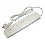 4Cabling White 4 Outlet Powerboard | 1m Lead