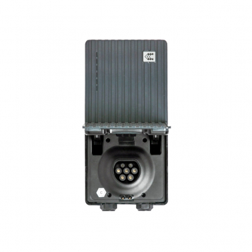 Teltocharge 7.4 kW + PME 32A Type 2 Socket EV Charger - Grey - EVC1602P4001 thumbnail