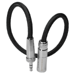 Kondor Blue KB-MINIPLUGWSCREW-BK audio cable 0.3 m mini XLR (3-pin) 3.5mm TRS Black