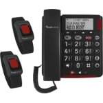 amplicomms BigTel 50 Alarm Plus Duo Analog telephone Caller ID Dark Grey