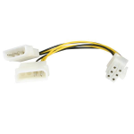 StarTech.com LP4PCIEXADAP internal power cable 6.02" (0.153 m)