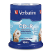 Verbatim CD-R 80MIN 700MB 52X Blank White Surface 100pk Spindle 100 pc(s)