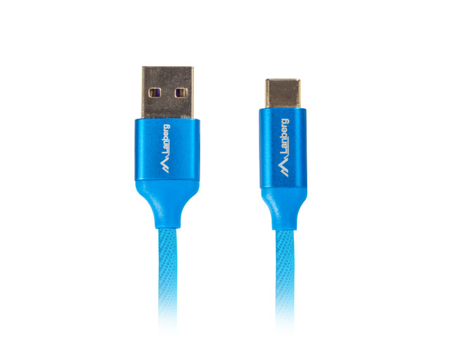 Lanberg CA-USBO-22CU-0018-BL USB cable USB 2.0 1.8 m USB A USB C Blue