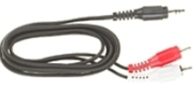 Mercodan 3.5 mm - 2 x RCA. M-M. 10m audio cable 3.5mm Black. Red. Whit