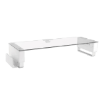 Siig CE-MT2N12-S1 Transparent, White Desk