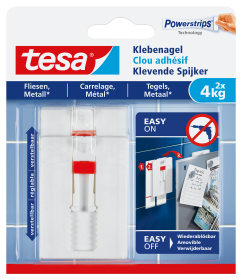 Image of TESA 77767-00000-00 - Indoor - Universal hook - White - Adhesive...