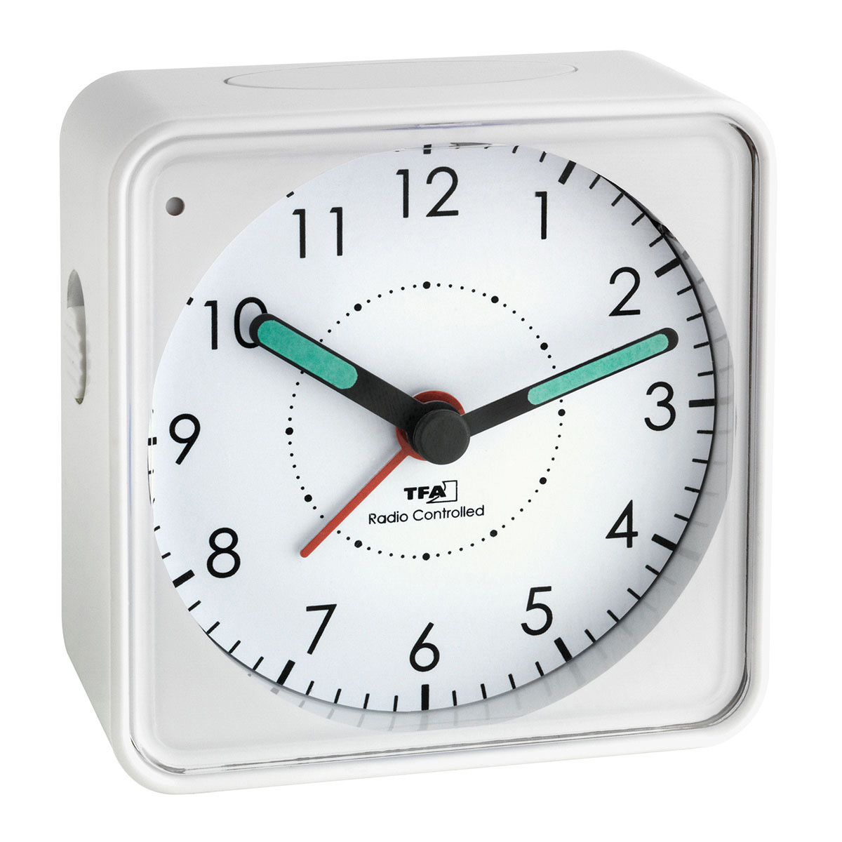 Image of TFA-Dostmann 60.1510 - Quartz alarm clock - White - Plastic -...