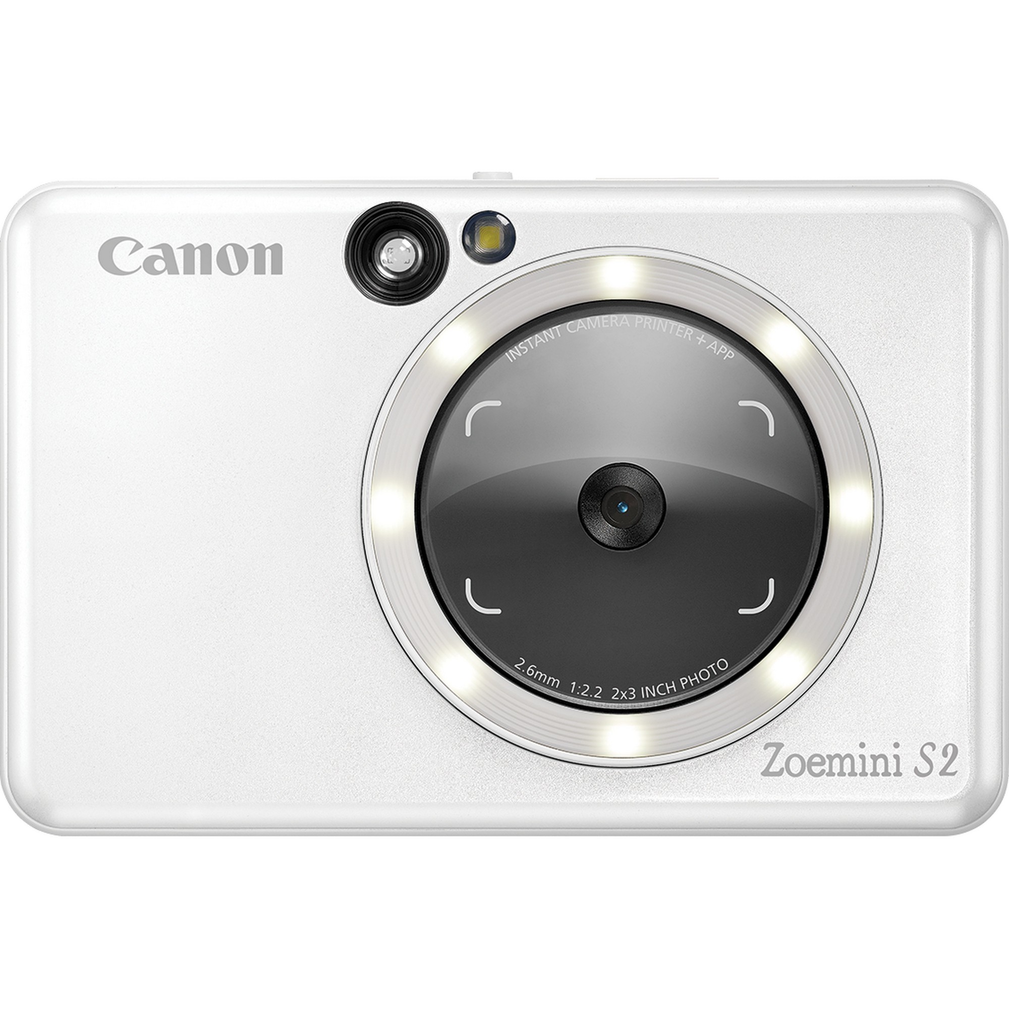 Canon Zoemini S2 Instant Camera Colour Photo Printer. Pearl White