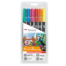 Tombow ABT-6P-3 rollerball pen Stick pen