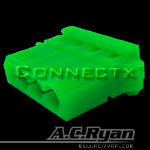 AC Ryan Connectx™ T-Molex power Female - UVGreen 100x wire connector T-Molex Female Green