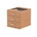 Dynamic I001643 office drawer unit Oak Melamine Faced Chipboard (MFC)