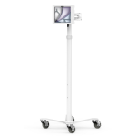 Compulocks iPad Air M2 11" (2024), Apex Enclosure Rolling Cart - Rise Freedom Extended White