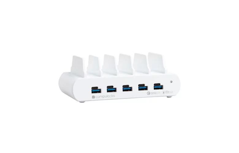 Image of Compulocks 5 Port USB-C and USB-A Charging Dock with EU - Charging...
