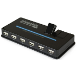 Plugable Technologies USB2-HUB10C2 interface hub USB 2.0 480 Mbit/s Black
