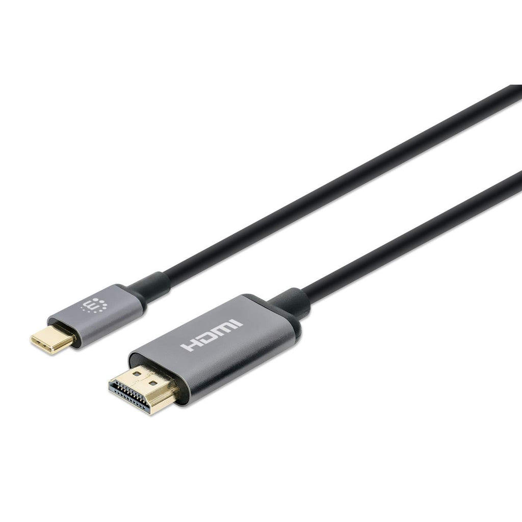 Image of Manhattan USB-C to HDMI Cable, 4K@30Hz, 2m, Black, Equivalent to...