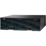 Cisco 3945, Refurbished wired router Gigabit Ethernet Black, Gray