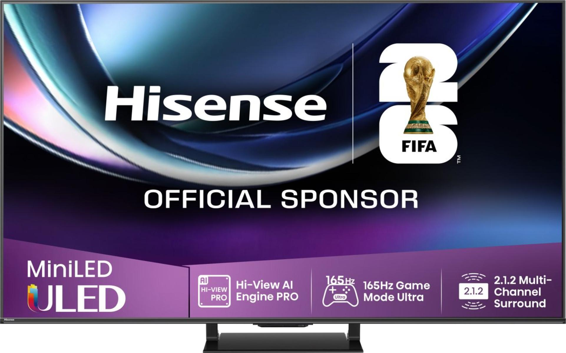 Hisense 55U7Q PRO 139.7 cm (55") 4K Ultra HD Smart TV Wi-Fi Black 500 cd/mÂ²