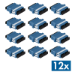 LogiLink Fiber Adapter SC Duplex, 12 pieces, with flange, blue