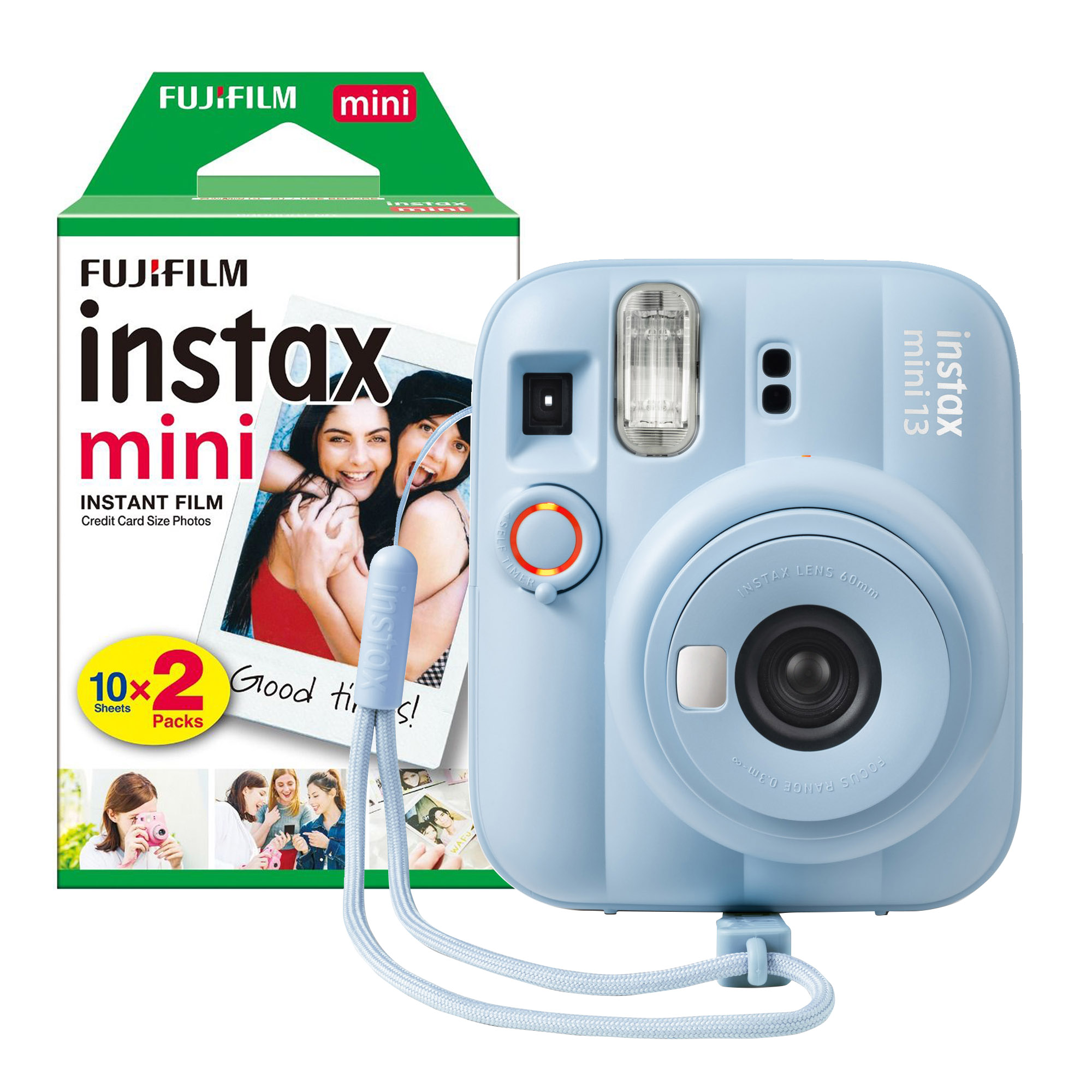 Fujifilm Blue Instax Mini 13 Instant Camera - Frost - Camera + 20 Shot