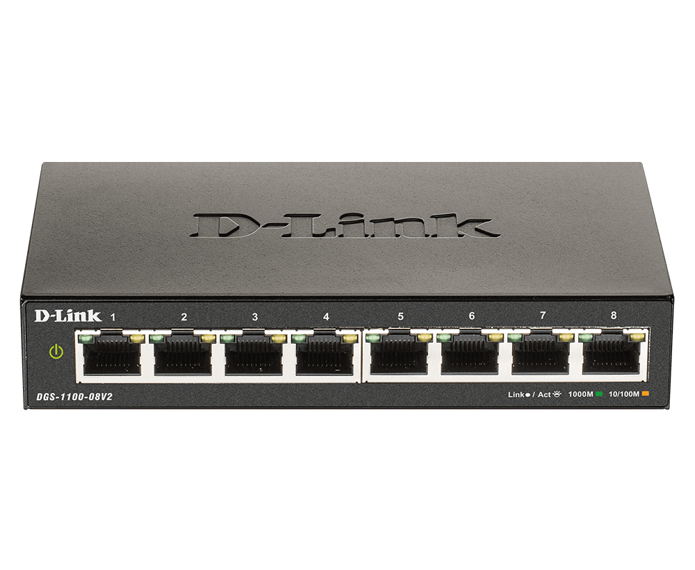 Image of D-Link DGS-1100-08V2 network switch Managed L2 Gigabit Ethernet...