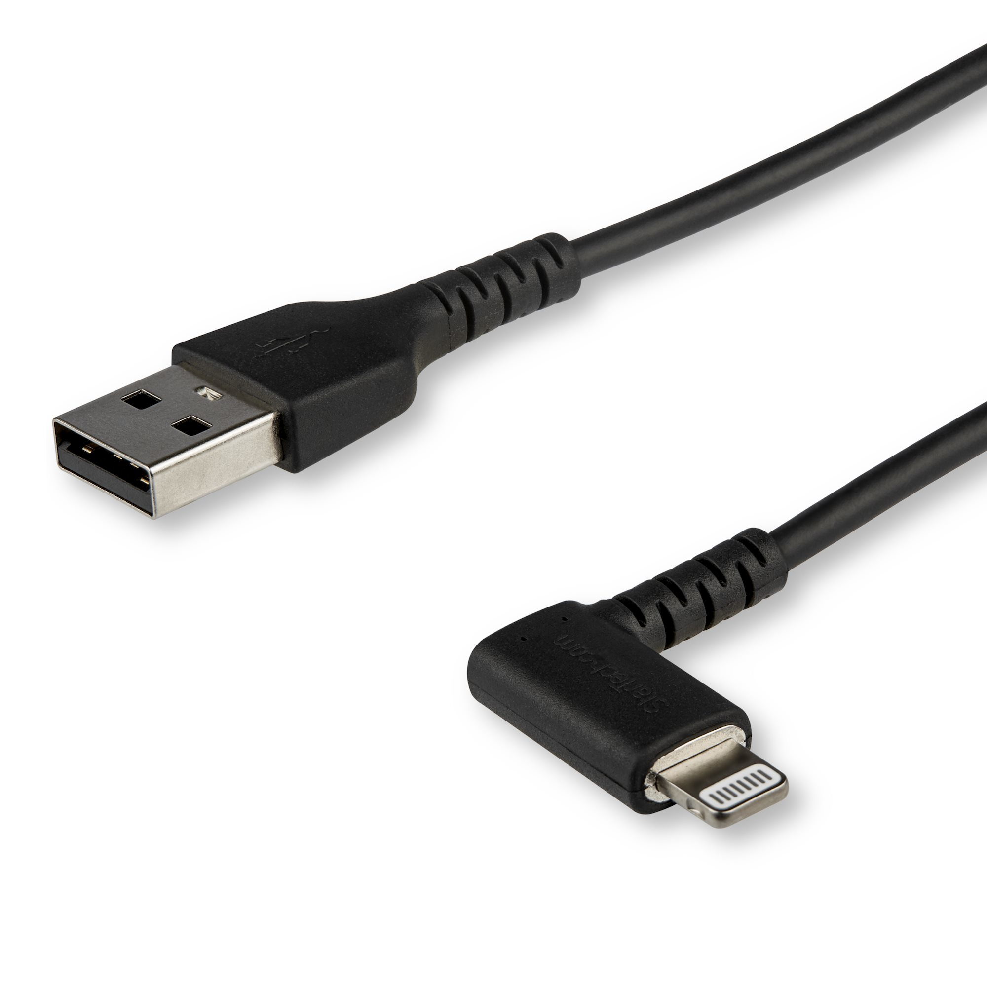 Image of StarTech.com 6ft (2m) Durable USB A to Lightning Cable - Black...