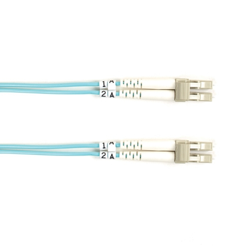 Image of Black Box FO10G-LSZH-002M-LCLC fibre optic cable 2 m LC OM3 Aqua...