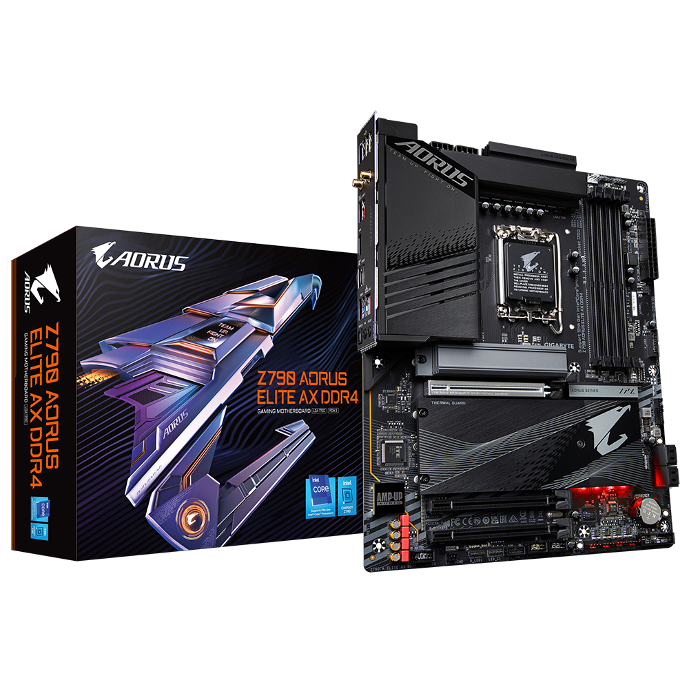 Image of Gigabyte Z790 AORUS ELITE AX DDR4 (REV 1.0) motherboard Intel Z790...