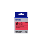 Epson Label Cartridge Pastel LK-2RBP Black/Red 6mm (9m)