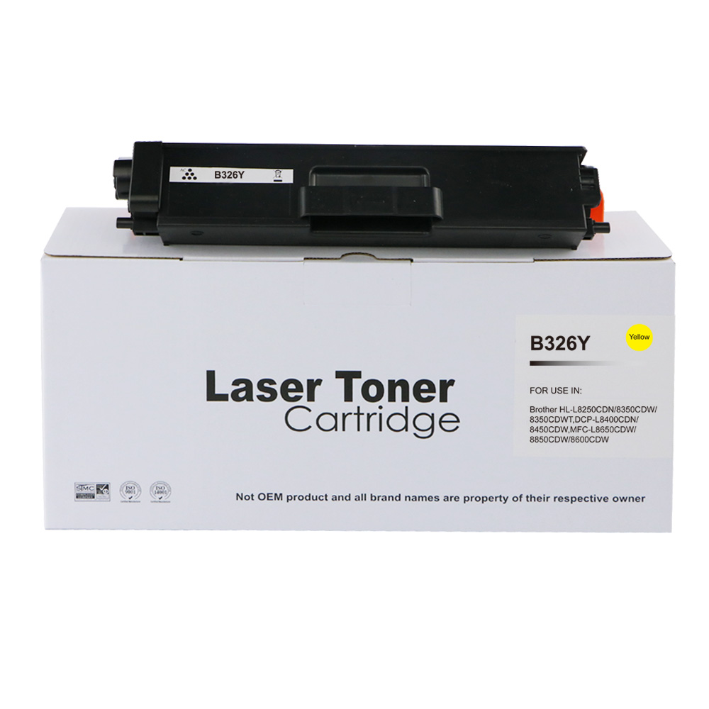 Image of CTS Wholesale Remanufactured Brother TN326Y Yellow Toner Hi Yld