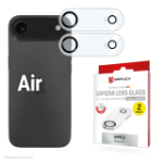 E.V.I. Full Cover Camera Lens Glass iPhone Air, 10H, Full Camera Protector, Quick Mount, 2-Pack