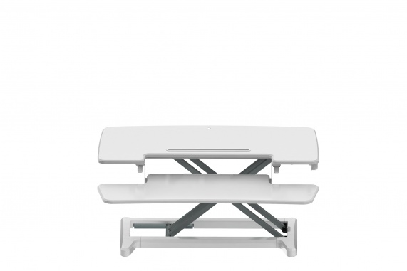 Image of BakkerElkhuizen Adjustable Sit-Stand Desk Riser 2 White