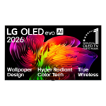 LG OLED evo AI OLED83W6PUA TV 83" 4K Ultra HD Smart TV Wi-Fi Black