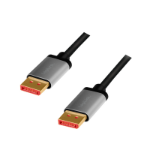 LogiLink CDA0104 DisplayPort cable 1 m Black, Grey