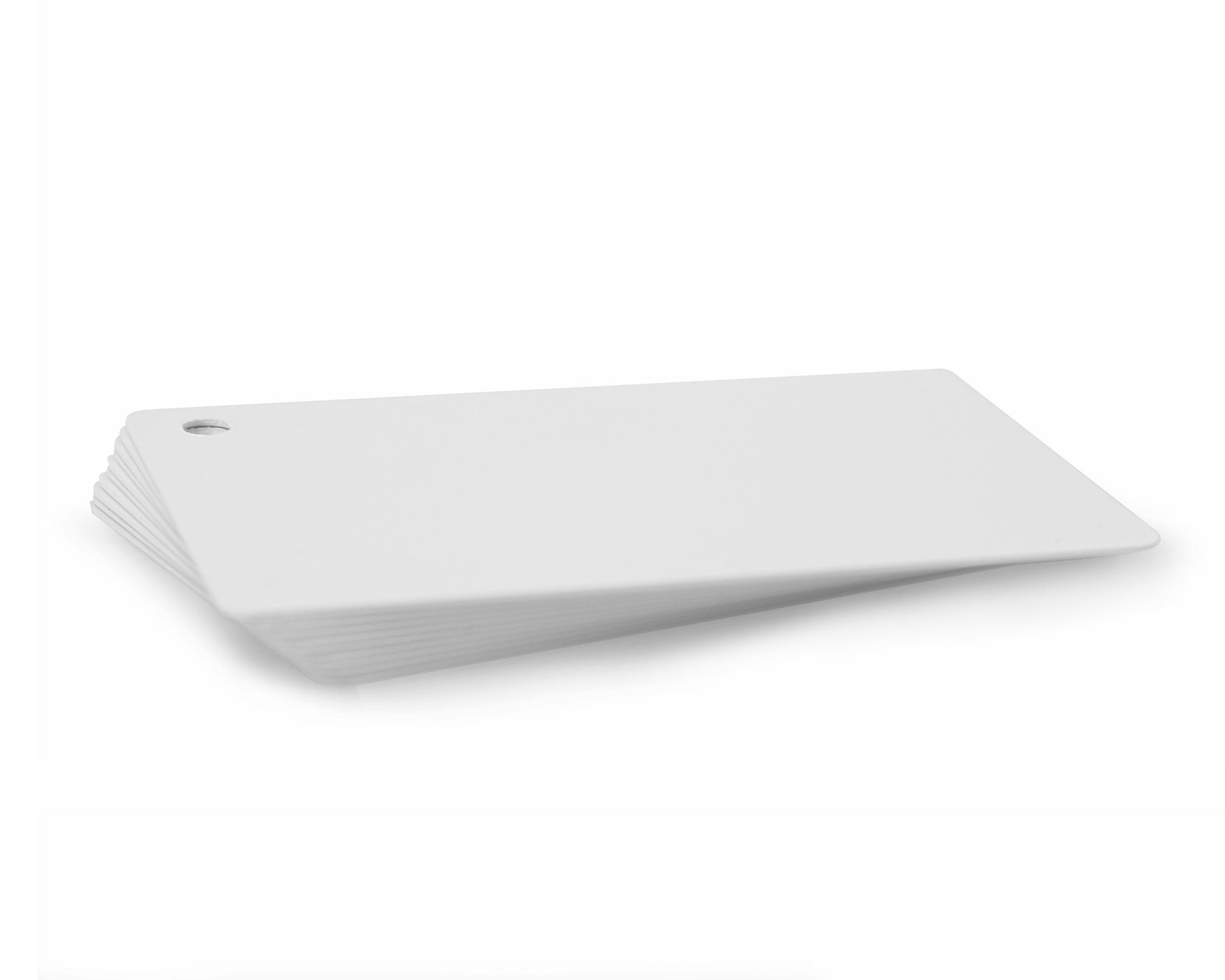 Image of Ingenia Premium White 760 Micron Cards with 5mm Round Hole Punch...