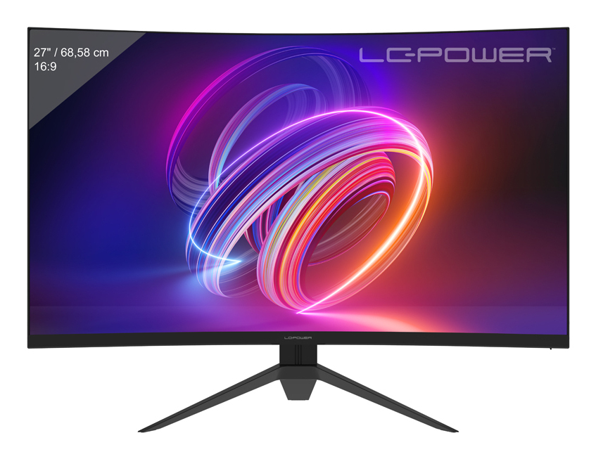 LC-Power LC-M27FC-V1, 27" Curved, 180 computer monitor 68.6 cm (27") 1920 x 1080 pixels Full HD LCD Black, Red