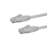 StarTech.com 1m CAT6 Ethernet Cable - White CAT 6 Gigabit Ethernet Wire -650MHz 100W PoE++ RJ45 UTP Category 6 Network/Patch Cord Snagless w/Strain Relief Fluke Tested UL/TIA Certified