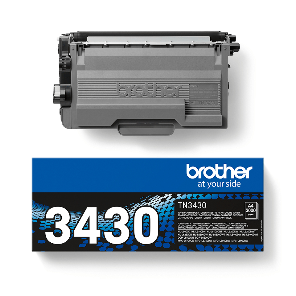 Brother TN-3430 Toner-kit, 3K pages ISO/IEC 19752 for Brother HL-L 5000/6250/6400