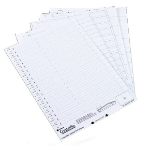 Rexel Crystalfile Classic Linked Top-Tab Inserts White (50)