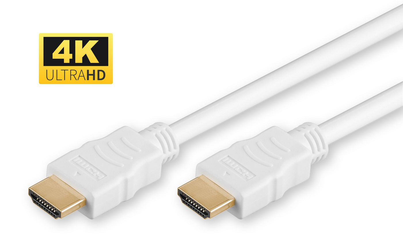 Image of Microconnect HDMI High Speed cable, 2m, White